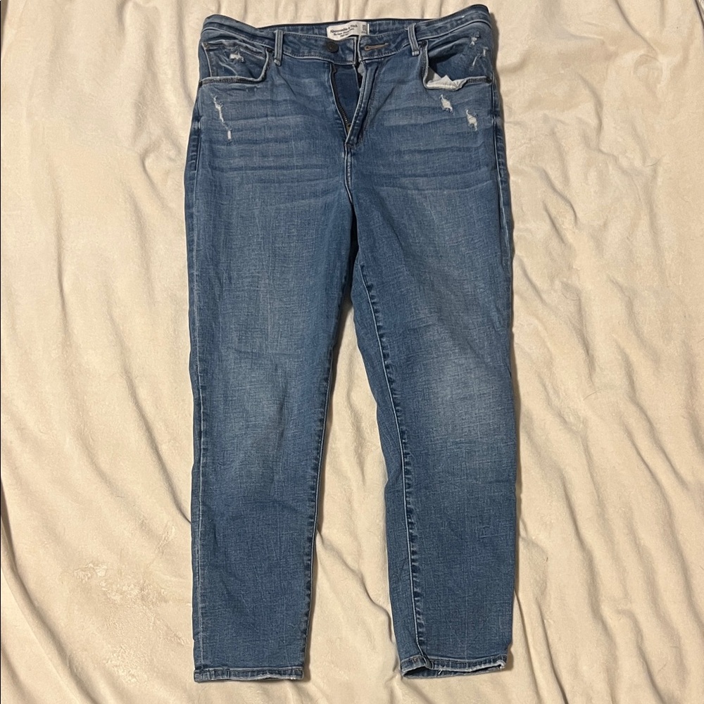Abercrombie & Fitch Curve Love Classic Light Blue Women's Jeans